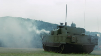 PT Pindad (Persero) melaksanakan uji tembak (firing test) produk First Article Medium Tank Harimau