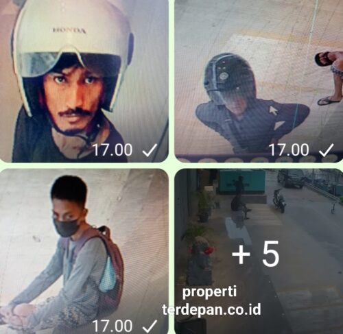 Diduga foto pelaku maling kabel genset yang terpantau CCTV sedang beraksi