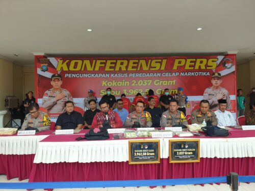 Konpress Pengungkapan Kasus Narkotika 3.962,58 gram