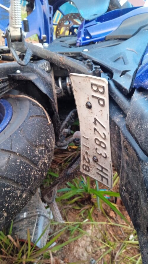 Motor Korban saat kecelakaan