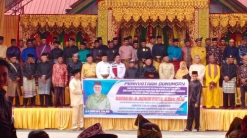 Pelantikan pengurus LAM diwarnai dengan aksi dukungan salah satu bakal calon yang akan maju pada Pilkada tahun 2024 ini
